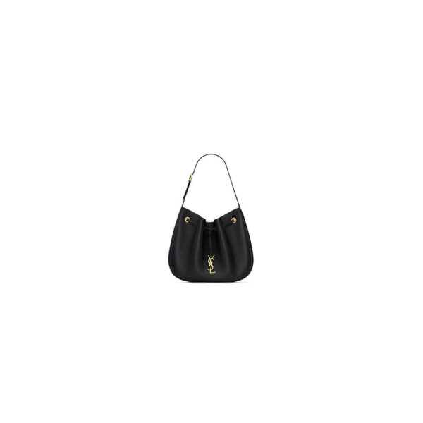 YSL PARIS VII small hobo in grained leather black