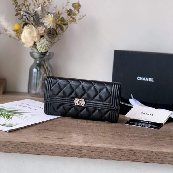 Chanel classic long wallet black - Image 2