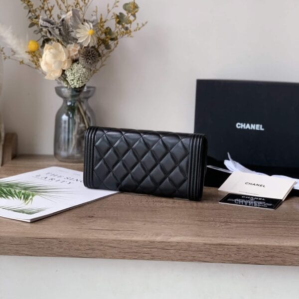 Chanel classic long wallet black - Image 4