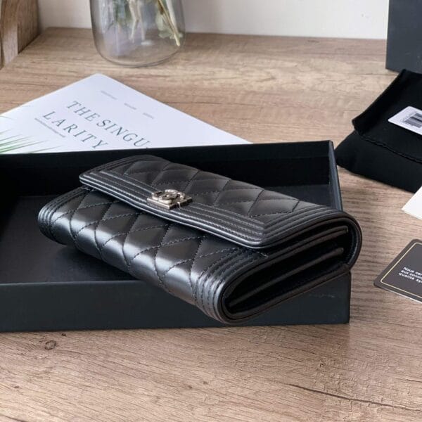 Chanel classic long wallet black - Image 5