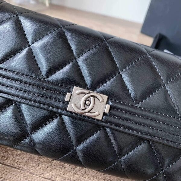 Chanel classic long wallet black - Image 6
