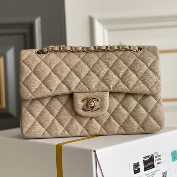 CHANEL SMALL CLASSIC HANDBAG Medium grey - Image 2