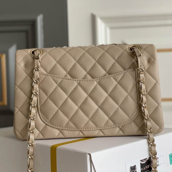 CHANEL SMALL CLASSIC HANDBAG Medium grey - Image 4