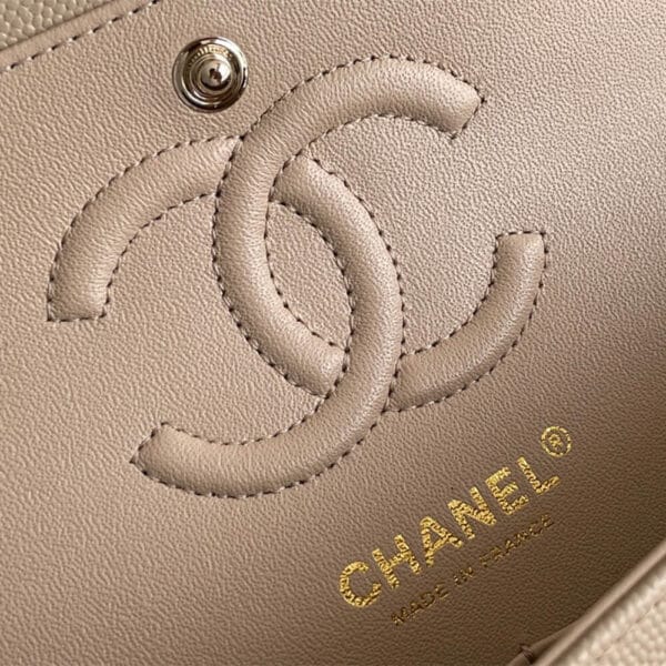 CHANEL SMALL CLASSIC HANDBAG Medium grey - Image 7