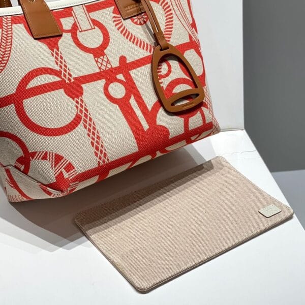 Hermes Steeple 28 bag(high-end grade) Beige - Image 5