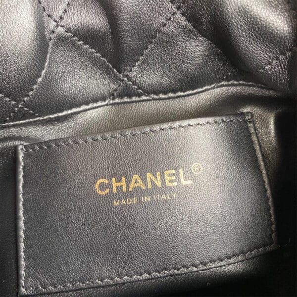 CHANEL Drawstring Bag black - Image 6