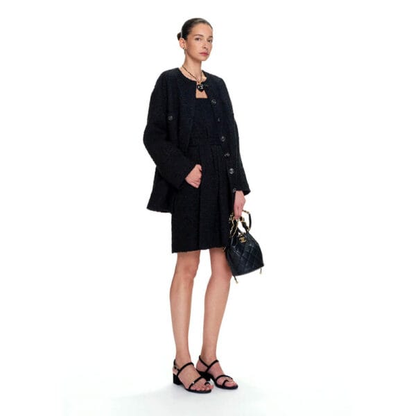 CHANEL Drawstring Bag black - Image 8