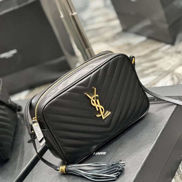 YSL LOU CAMERA BAG IN QUILTED LEATHER black - Image 3