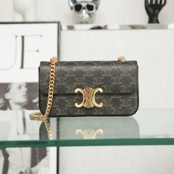 CELINE TRIOMPHE SHOULDER BAG black - Image 2