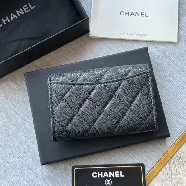 Chanel CF card holder coin purse black - Image 4