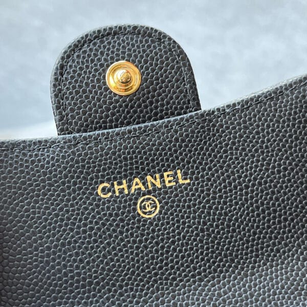 Chanel CF card holder coin purse black - Image 7