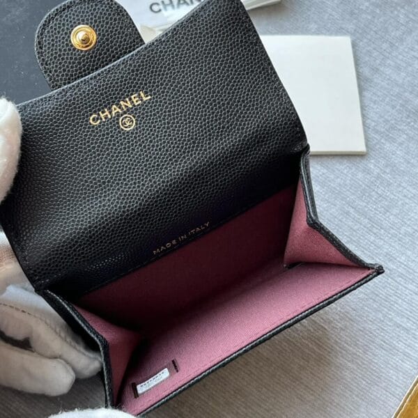 Chanel CF card holder coin purse black - Image 8