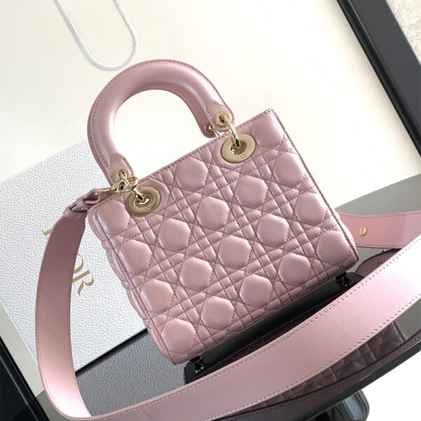 Small Lady Dior My ABCDior Bag  Pink - Image 4