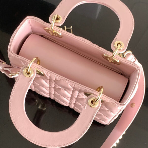 Small Lady Dior My ABCDior Bag  Pink - Image 5