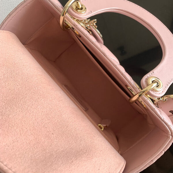 Small Lady Dior My ABCDior Bag  Pink - Image 8