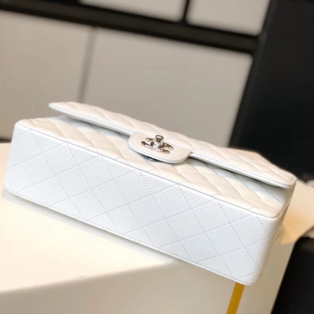 CHANEL Classic Flap Handbag Beige - Image 6