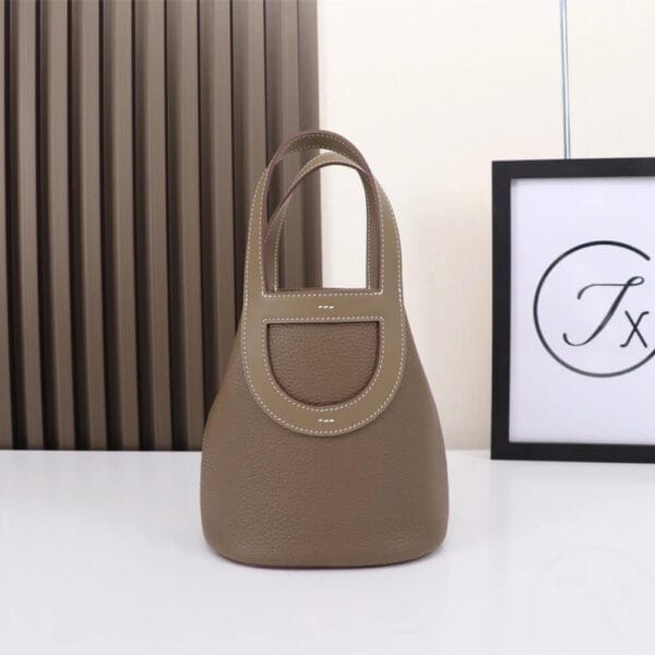 Hermes loop bag Medium grey - Image 2