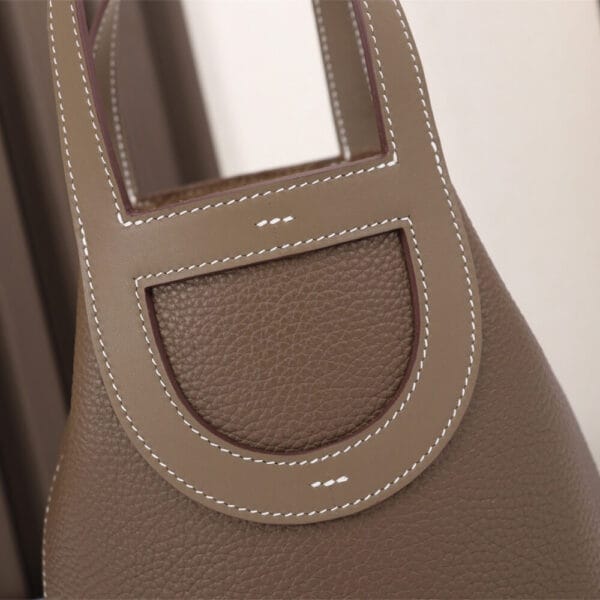Hermes loop bag Medium grey - Image 6