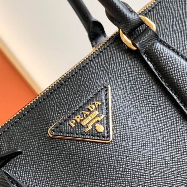 Medium Prada Galleria Saffiano leather bag black - Image 6