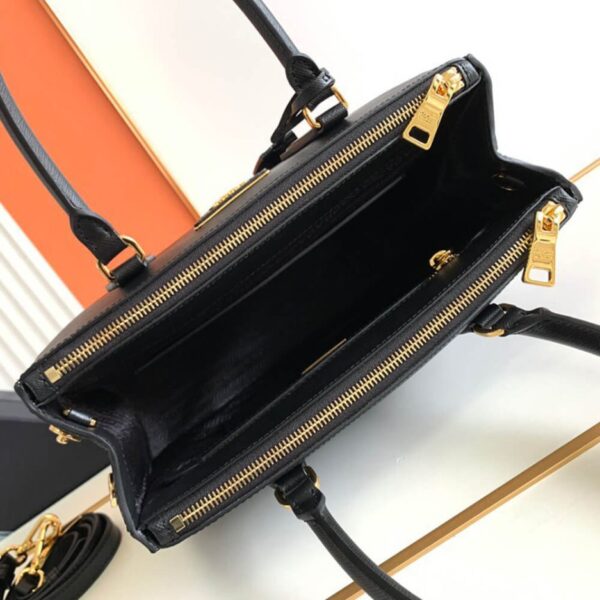 Medium Prada Galleria Saffiano leather bag black - Image 8