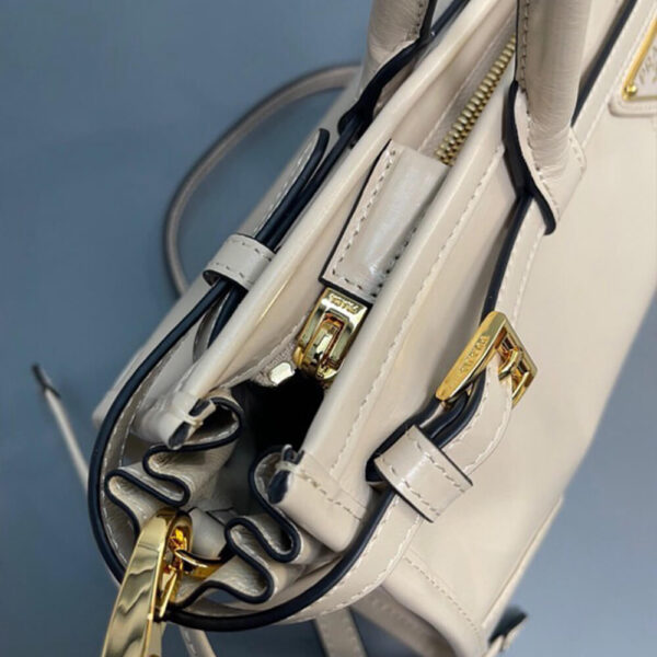 Prada Medium leather handbag(high-end grade) Beige - Image 6