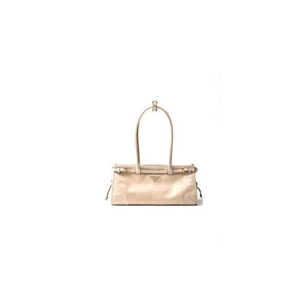 Prada Medium leather handbag(high-end grade) Beige