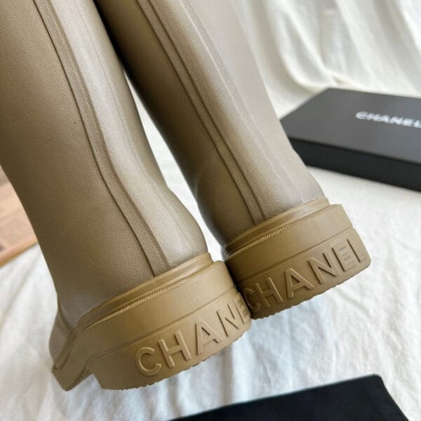 Chanel long rain boots black - Image 6