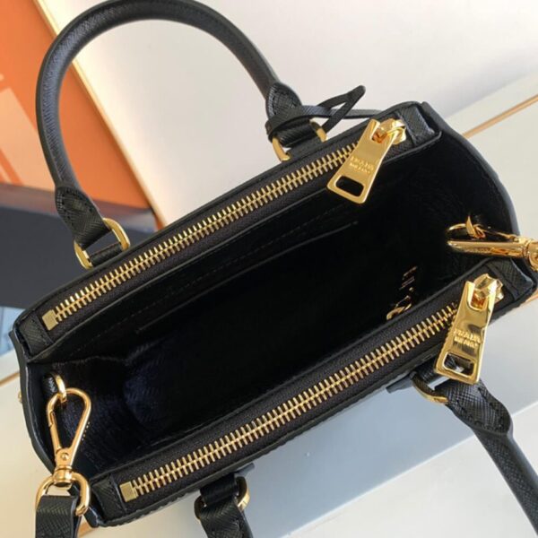 Prada Galleria Saffiano leather mini-bag black - Image 8