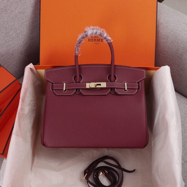 HERMES BIRKIN BAG 25 Red - Image 2