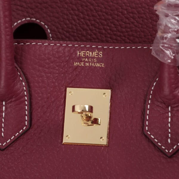 HERMES BIRKIN BAG 25 Red - Image 6