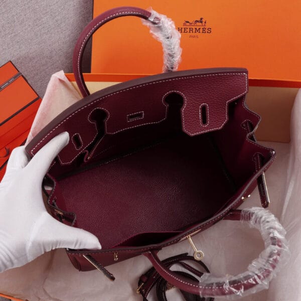 HERMES BIRKIN BAG 25 Red - Image 8