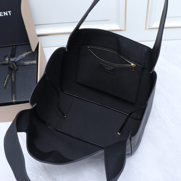 YSL LE 5 A 7 BEA IN GRAINED LEATHER black - Image 8