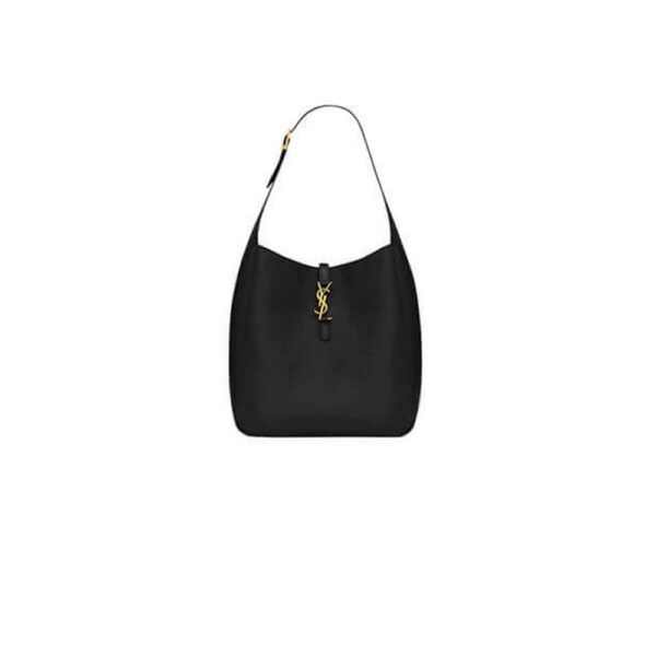 YSL LE 5 À 7 soft smooth leather black