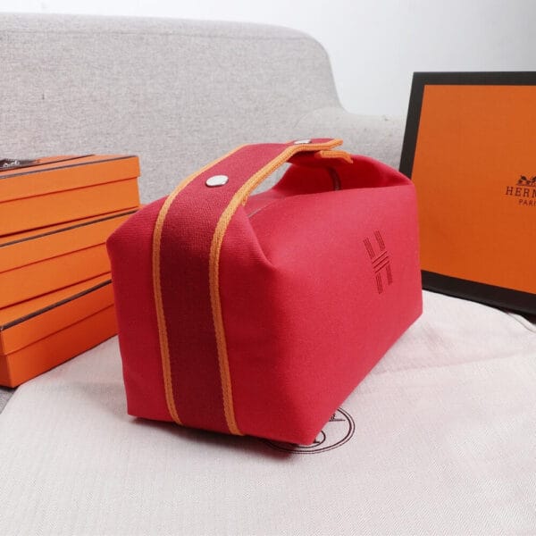 Hermes toiletery bag Red - Image 3