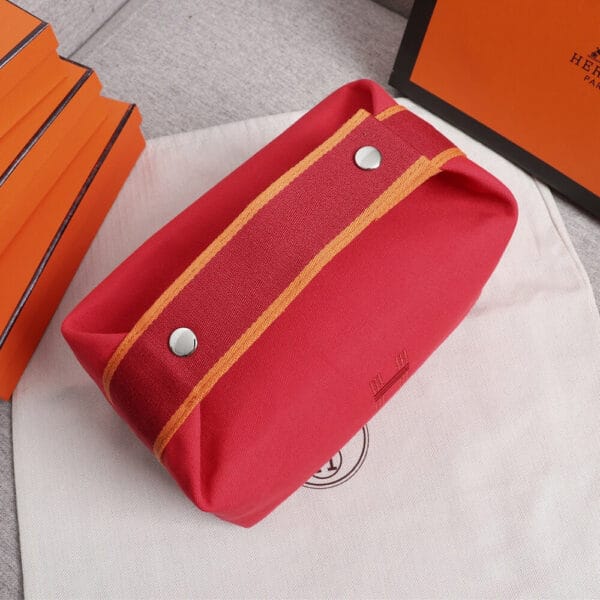 Hermes toiletery bag Red - Image 4