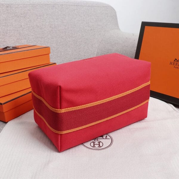 Hermes toiletery bag Red - Image 5
