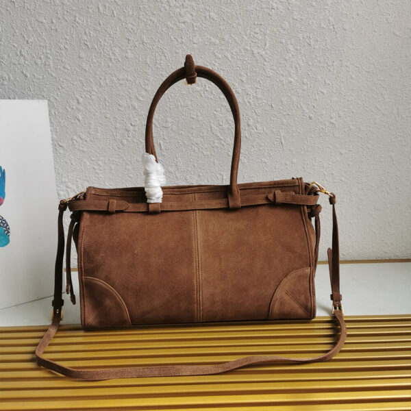 Prada Large leather handbag(high-end grade) Khaki - Image 4