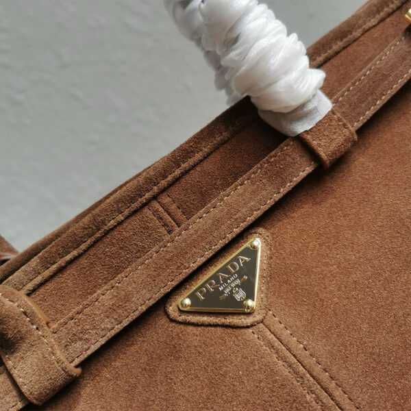 Prada Large leather handbag(high-end grade) Khaki - Image 6