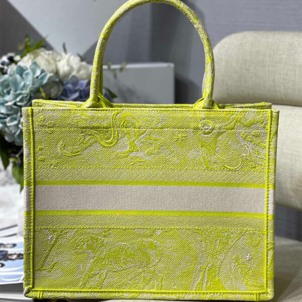 SMALL DIOR BOOK TOTE Beige - Image 4