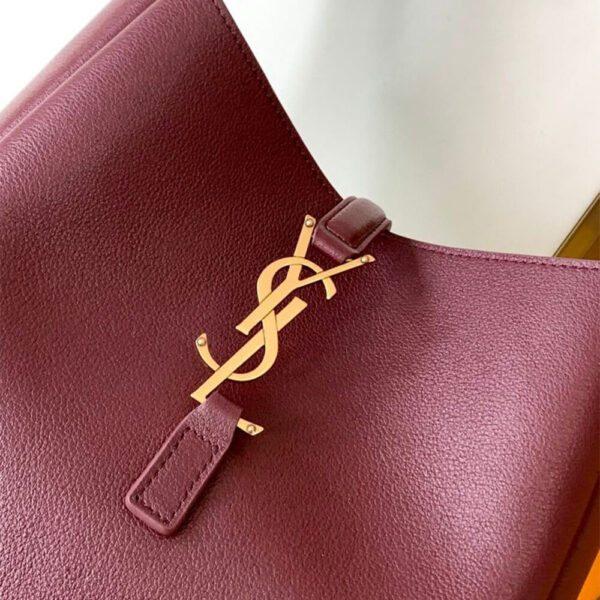 YSL LE 5 À 7 supple SMALL IN GRAINED LEATHER(high-end grade) Red - Image 6