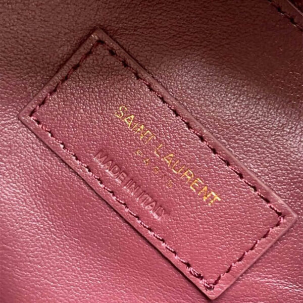YSL LE 5 À 7 supple SMALL IN GRAINED LEATHER(high-end grade) Red - Image 7
