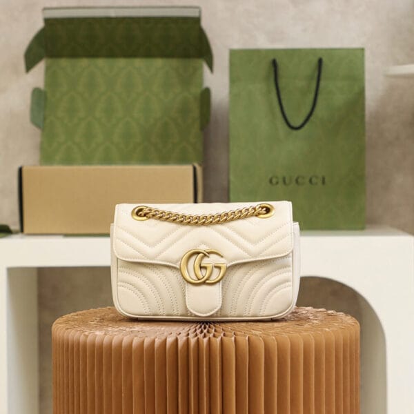 GG MARMONT MINI SHOULDER BAG Beige - Image 2