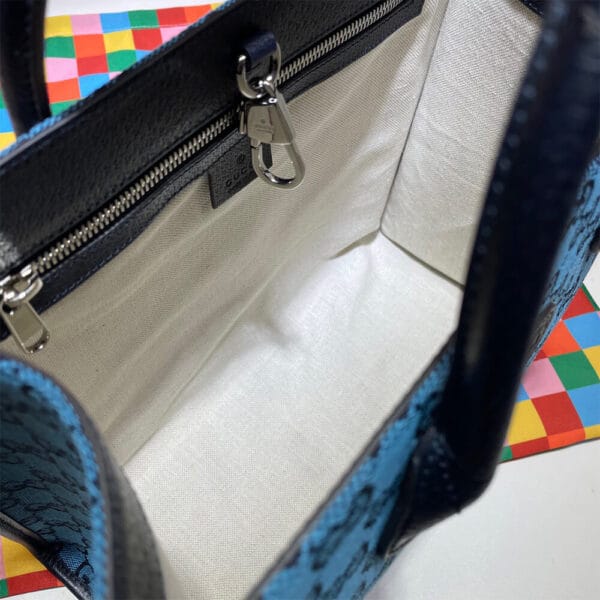 GG Multicolour small tote bag black - Image 8
