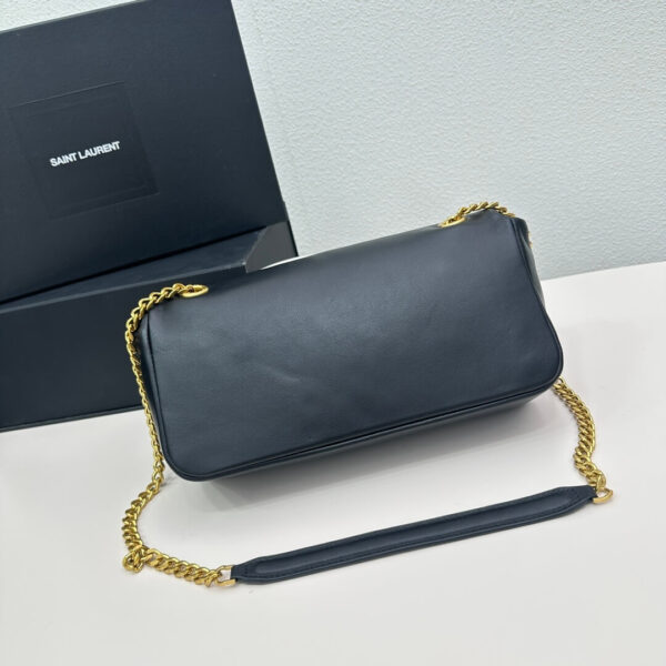 YSL CALYPSO small in plunged lambskin black - Image 4