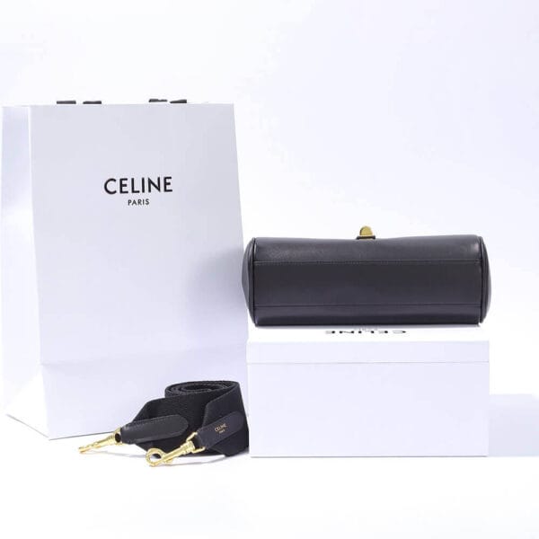 CELINE Teen 16 Soft in Supple Calfskin(High-end Grade) black - Image 5