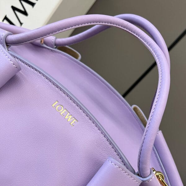 Loewe Small Paseo bag in shiny nappa calfskin(high-end grade) Lake Blue - Image 7