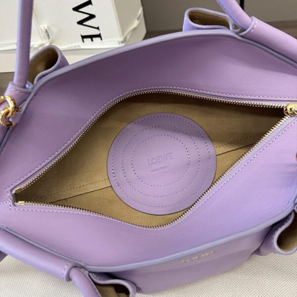 Loewe Small Paseo bag in shiny nappa calfskin(high-end grade) Lake Blue - Image 8