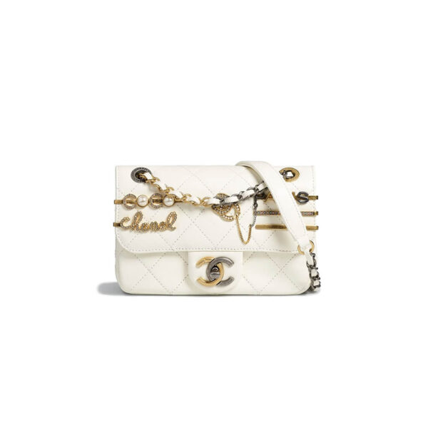SMALL FLAP BAG Beige