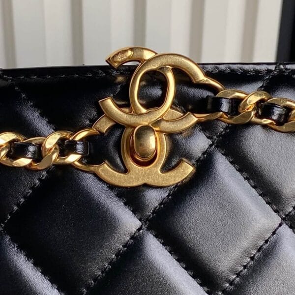 Chanel Small Shopping Bag black - Image 6