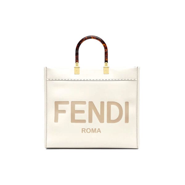 FENDI SUNSHINE Medium Tote Bag Beige
